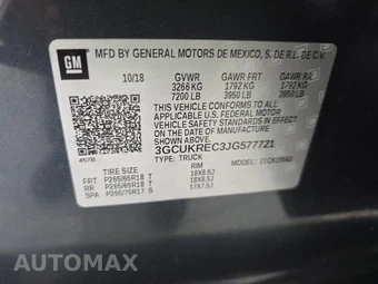 2018 Chevrolet Silverado 1500 LT Z71 Crew Cab Short Bed 2LT - miniatura 11