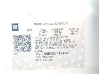2018 Chevrolet Sonic LS Sedan 1SB - miniatura 9