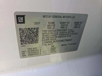 2018 Chevrolet Suburban 1500 Premier 1LZ - miniatura 5