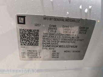 2018 Chevrolet Traverse LT Cloth 1LT - miniatura 6