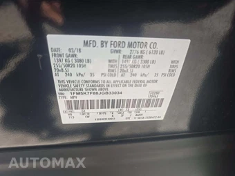 2018 Ford Explorer Limited – miniatura 2