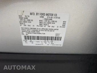 2018 Ford Explorer Limited – miniatura 15