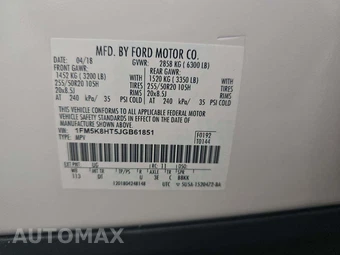 2018 Ford Explorer Platinum – miniatura 2
