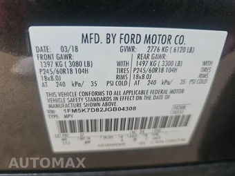 2018 Ford Explorer XLT - miniatura 15