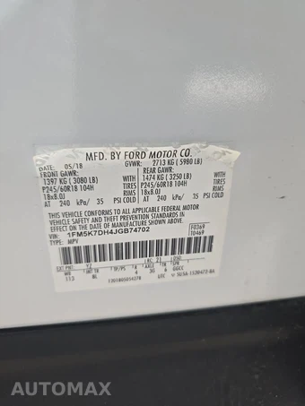 2018 Ford Explorer XLT - miniatura 14