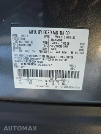 2018 Ford Explorer XLT – miniatura 17