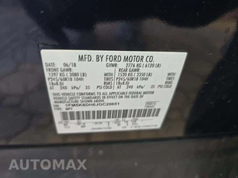 2018 Ford Explorer XLT - miniatura 5