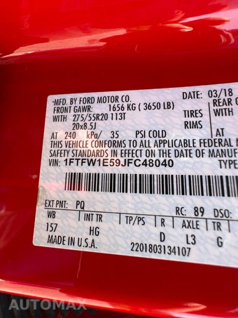2018 Ford F-150 Lariat Crew Cab Medium Bed - miniatura 28
