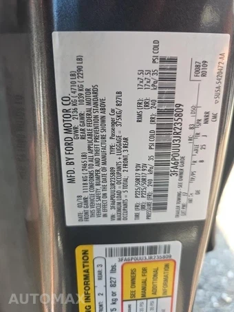 2018 Ford Fusion Hybrid S – miniatura 17