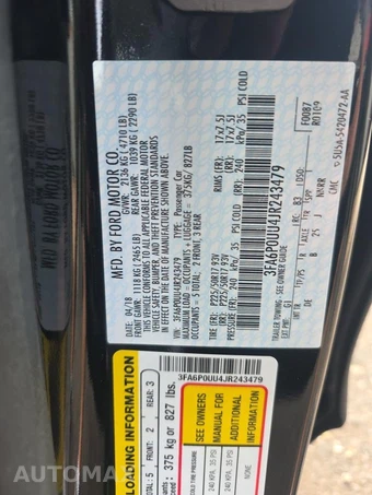 2018 Ford Fusion Hybrid S – miniatura 17