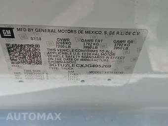 2018 GMC Sierra 1500 Crew Cab Medium Bed 1SA - miniatura 14