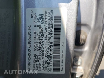 2018 Honda Accord Sedan EX 1.5T - miniatura 15