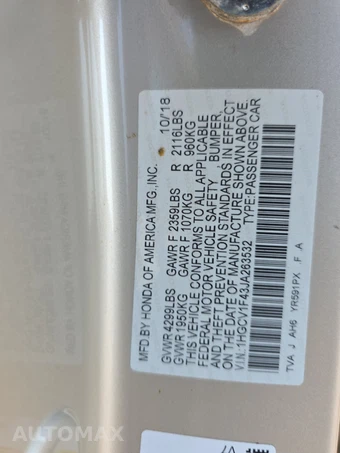 2018 Honda Accord Sedan EX 1.5T - miniatura 14