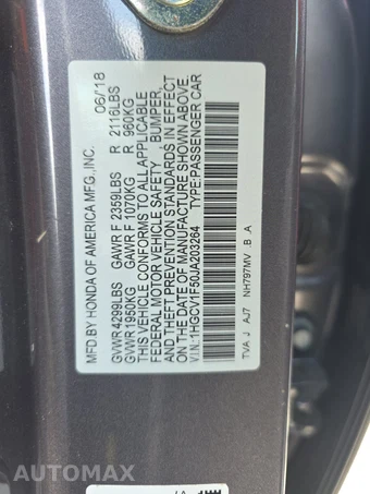 2018 Honda Accord Sedan EX-L 1.5T - miniatura 14
