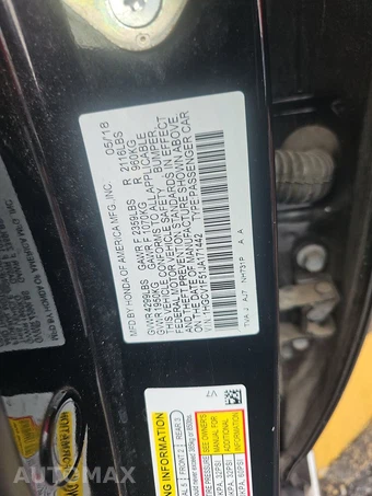 2018 Honda Accord Sedan EX-L 1.5T - miniatura 14