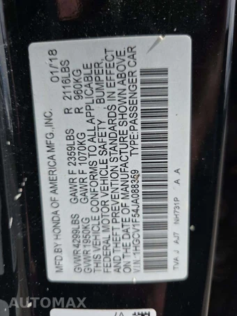 2018 Honda Accord Sedan EX-L 1.5T - miniatura 2