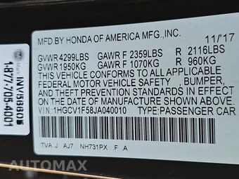 2018 Honda Accord Sedan EX-L 1.5T - miniatura 14
