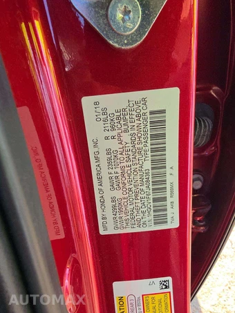 2018 Honda Accord Sedan EX-L 1.5T w/Navigation - miniatura 2