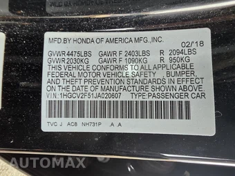 2018 Honda Accord Sedan EX-L 2.0T - miniatura 7