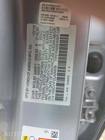 2018 Honda Accord Sedan Sport 1.5T - miniatura 2