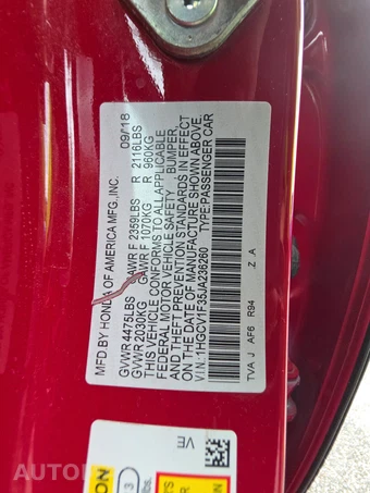 2018 Honda Accord Sedan Sport 1.5T - miniatura 14