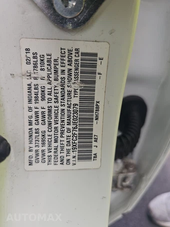 2018 Honda Civic Sedan EX - miniatura 14