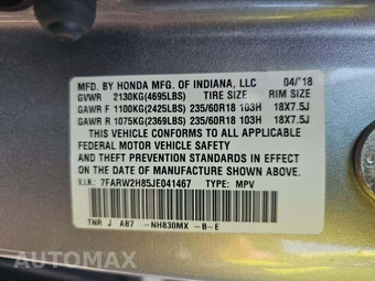 2018 Honda CR-V EX-L - miniatura 5