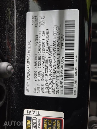 2018 Honda CR-V EX-L w/Navigation - miniatura 14
