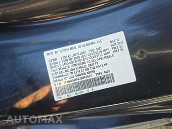2018 Honda Odyssey Elite 118.1" WB - miniatura 5