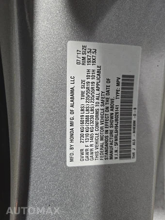 2018 Honda Odyssey Elite 118.1" WB - miniatura 15