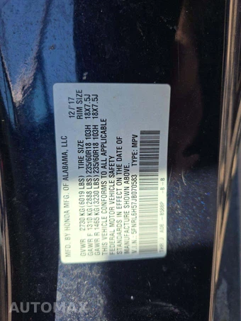 2018 Honda Odyssey EX 118.1" WB - miniatura 2