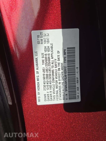 2018 Honda Odyssey EX-L 118.1" WB - miniatura 5