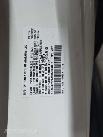 2018 Honda Odyssey EX-L 118.1" WB - miniatura 5