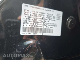 2018 Honda Pilot EX - miniatura 5