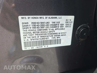 2018 Honda Pilot LX – miniatura 5