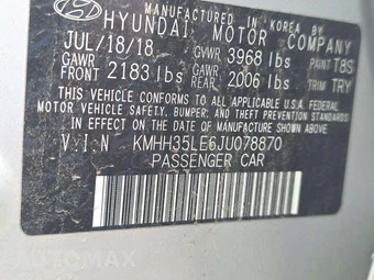 2018 Hyundai Elantra GT Hatchback – miniatura 5