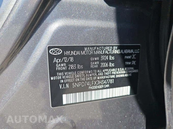 2018 Hyundai Elantra SE Sedan - miniatura 2