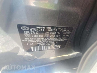2018 Hyundai Elantra SE Sedan - miniatura 5
