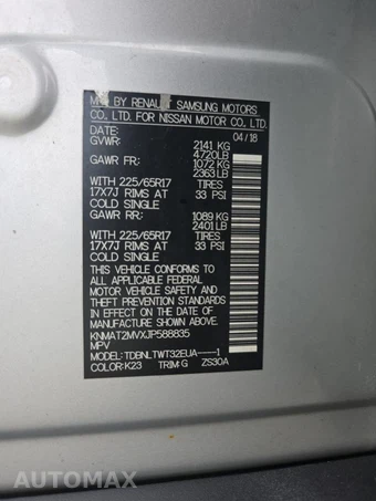 2018 Nissan Rogue SV – miniatura 17