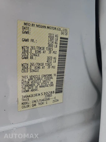 2018 Nissan TITAN SV Crew Cab Short Bed - miniatura 14