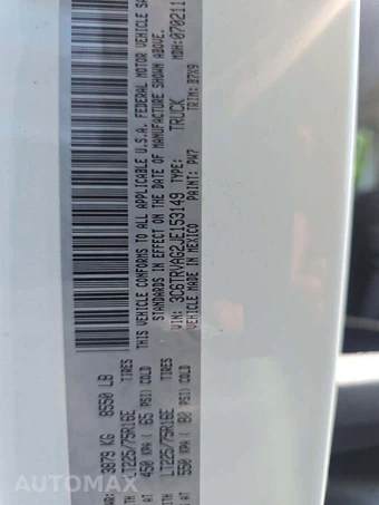2018 Ram ProMaster 1500 Cargo Van Low Roof 136.0" WB - miniatura 5