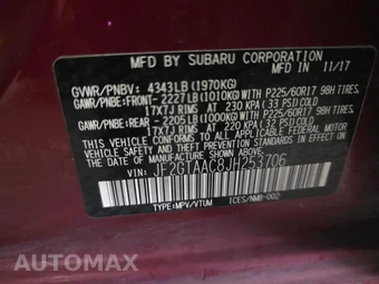 2018 Subaru Crosstrek 2.0i - miniatura 11