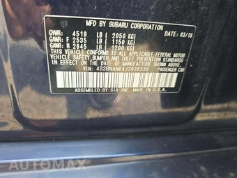 2018 Subaru Legacy 2.5i Limited - miniatura 2
