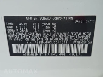 2018 Subaru Legacy 2.5i Premium - miniatura 14