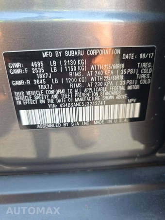2018 Subaru Outback 2.5i Limited – miniatura 2