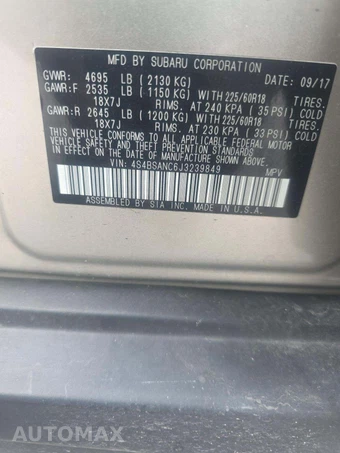 2018 Subaru Outback 2.5i Limited - miniatura 2