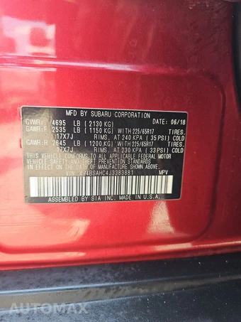 2018 Subaru Outback 2.5i Premium – miniatura 14