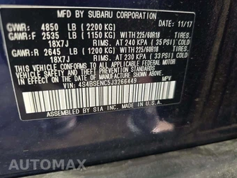 2018 Subaru Outback 3.6R Limited - miniatura 5