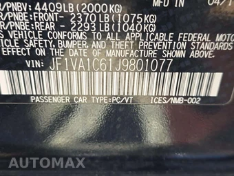 2018 Subaru WRX Premium – miniatura 5