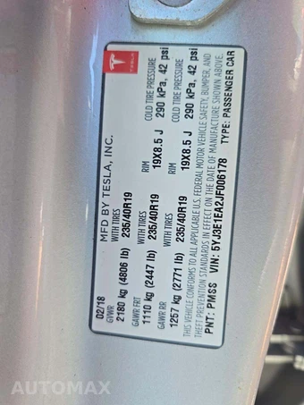 2018 Tesla Model 3 Long Range – miniatura 5